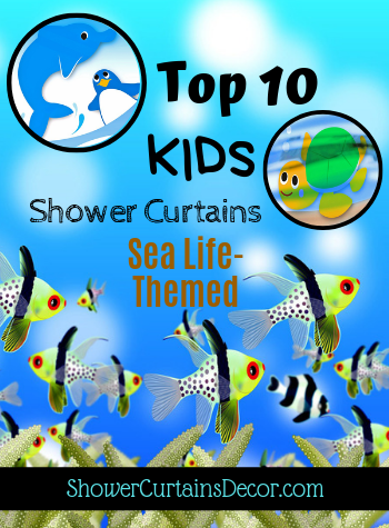 Top 10 Kids Shower Curtains Bathroom Decor 2019 Underwater Deep Sea Life Creatures